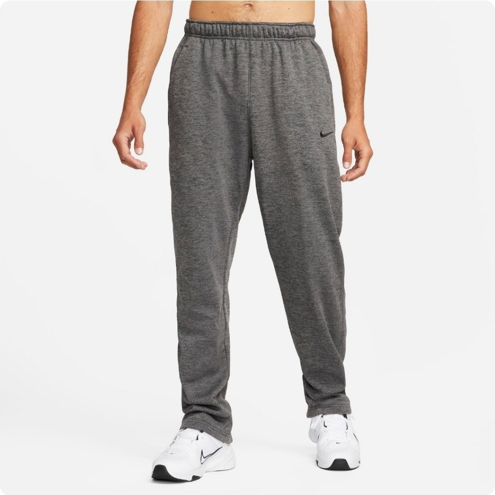 Nike Therma-Fit Open Hem Fleece Training Joggers Gray Mens Medium DQ4856 063